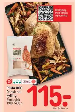 REMA 1000 REMA 1000 Dansk hel kylling tilbud
