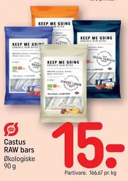 REMA 1000 Castus RAW bars tilbud