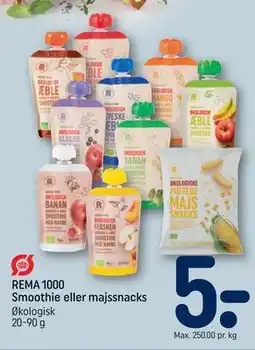 REMA 1000 REMA 1000 Smoothie eller majssnacks tilbud