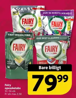 Løvbjerg Fairy opvasketabs tilbud