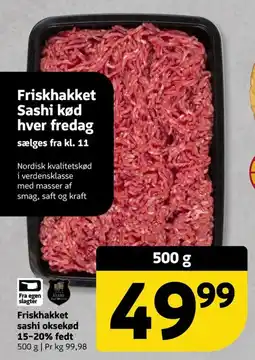 Løvbjerg Friskhakket sashi oksekød 15-20% fedt tilbud