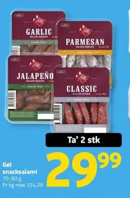 Løvbjerg Gøl snacksalami tilbud