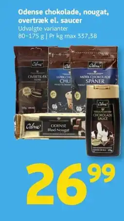 Løvbjerg Odense chokolade, nougat, overtræk el. saucer tilbud