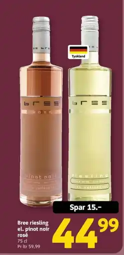 Løvbjerg Bree riesling el. pinot noir rosé tilbud