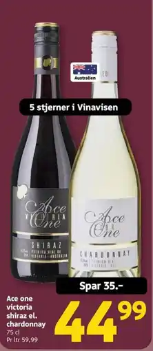 Løvbjerg Ace one victoria shiraz el. chardonnay tilbud