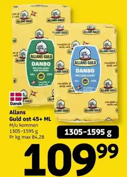 Løvbjerg Allans Guld ost 45+ ML tilbud