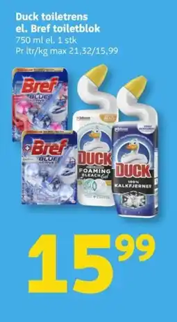 Løvbjerg Duck toiletrens el. Bref toiletblok tilbud
