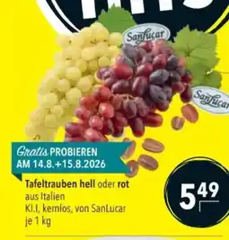 Citti Tafeltrauben hell oder rot tilbud