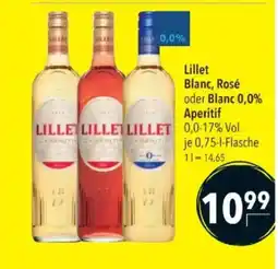 Citti Lillet Blanc, Rosé oder Blanc 0,0% Aperitif tilbud