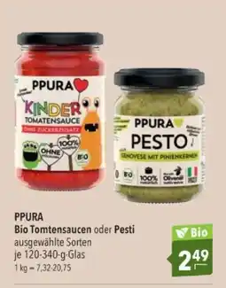 Citti PPURA Bio Tomtensaucen oder Pesti tilbud