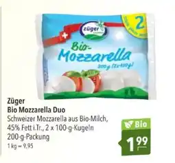 Citti Züger Bio Mozzarella Duo tilbud