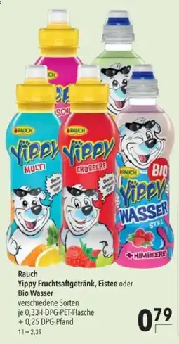 Citti Rauch Yippy Fruchtsaftgetränk, Eistee oder Bio Wasser tilbud