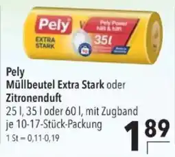 Citti Pely Müllbeutel Extra Stark oder Zitronenduft tilbud