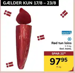 Dagrofa S-Engros Rød tun loins tilbud