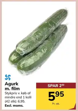Dagrofa S-Engros Agurk m. film tilbud