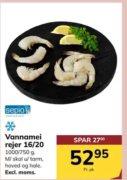 Dagrofa S-Engros Vannamei rejer 16/20 tilbud
