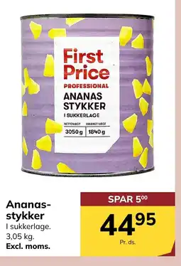 Dagrofa S-Engros First Price Ananas- stykker tilbud