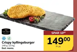 Dagrofa S-Engros Crispy kyllingeburger tilbud