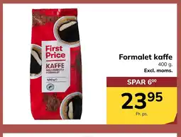 Dagrofa S-Engros First Price Formalet kaffe tilbud