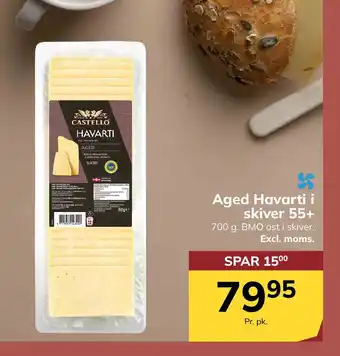 Aged Havarti i skiver 55+
