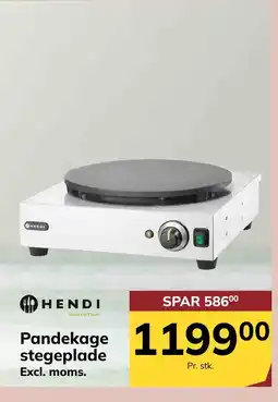 Dagrofa S-Engros HENDI Pandekage stegeplade tilbud