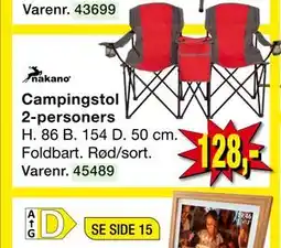 Harald Nyborg Campingstol 2-personers tilbud