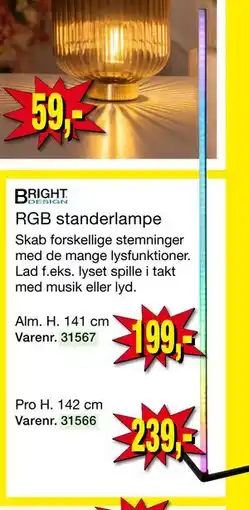 Harald Nyborg RGB standerlampe tilbud