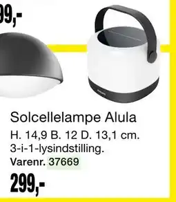 Harald Nyborg Solcellelampe Alula tilbud