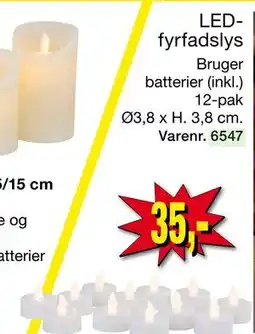 Harald Nyborg LED fyrfadslys tilbud