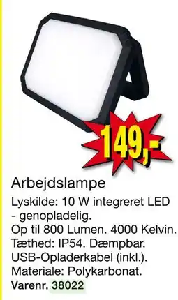Harald Nyborg Arbejdslampe tilbud