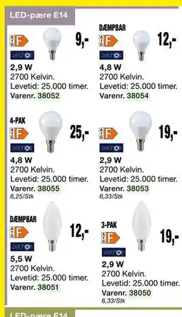 Harald Nyborg LED-pære E14 tilbud
