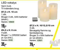 Harald Nyborg LED-vokslys tilbud
