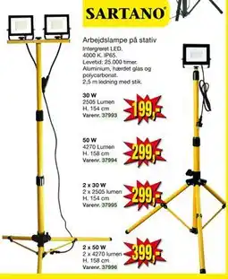 Harald Nyborg Arbejdslampe på stativ tilbud