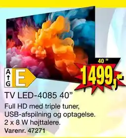 Harald Nyborg TV LED-4085 40‐ tilbud