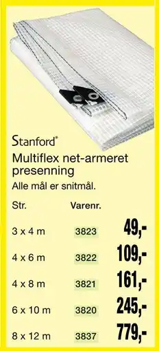 Harald Nyborg Stanford Multiflex net-armeret presenning tilbud
