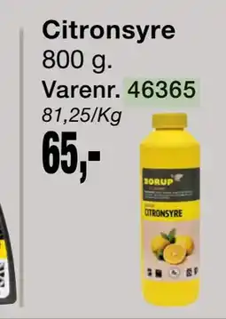 Harald Nyborg Citronsyre tilbud