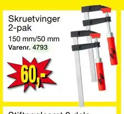 Harald Nyborg Skruetvinger 2-pak tilbud