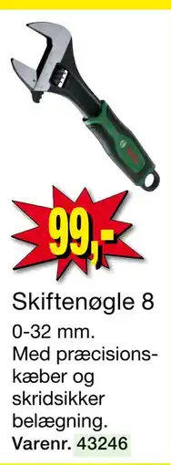 Harald Nyborg Skiftenøgle 8 tilbud
