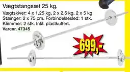 Harald Nyborg Vægtstangsæt 25 kg tilbud