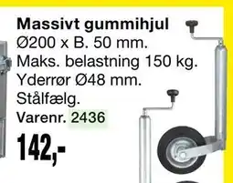 Harald Nyborg Massivt gummihjul tilbud