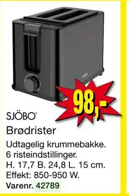 Harald Nyborg SJÖBO Brødrister tilbud