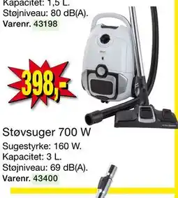 Harald Nyborg Støvsuger 700 W tilbud