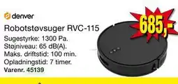 Harald Nyborg Robotstøvsuger RVC-115 tilbud