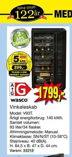 Harald Nyborg Vinkøleskab tilbud