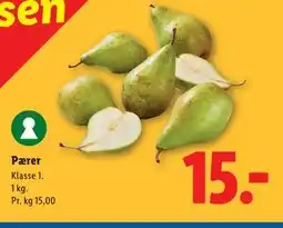 Lidl Pærer tilbud