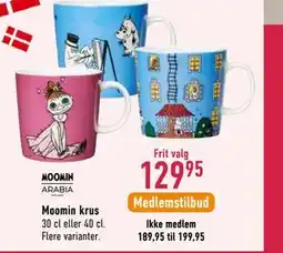 Imerco Moomin krus, Medlemspris tilbud