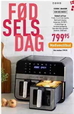 Imerco Dobbelt airfryer tilbud
