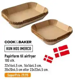 Imerco Papirform til airfryer tilbud