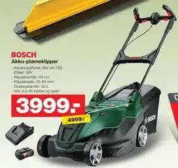 Bauhaus BOSCH Akku-plæneklipper tilbud