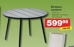 Bauhaus Bordeaux havebord tilbud